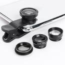 5 in 1 Wide Angle Macro Fisheye 2X Lens Polarizer Mobile Phone Set (Black) Newly