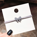 Hair Accessories Random Color Women High Elastic Bow Hair Ring Hair Tie Rope