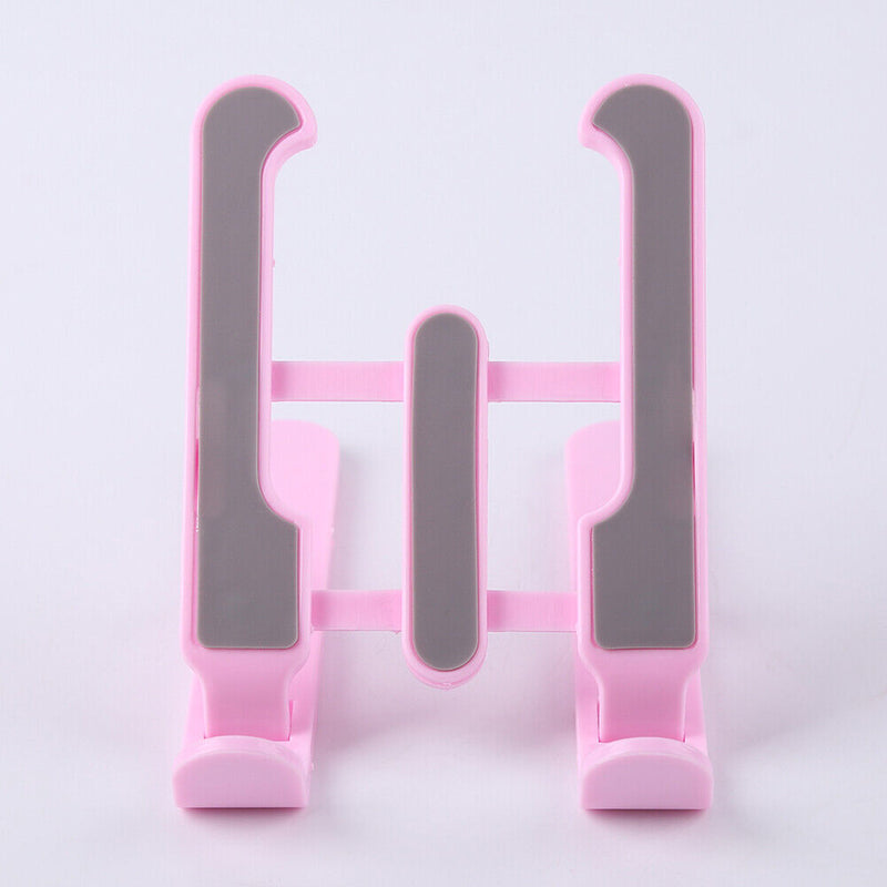Foldable Tablet Holder Height Adjustable Smart Phone Cooling Stand (Pink) Newly