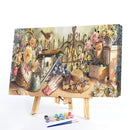 Flower Basketball Oil Paint By Numbers Kits Canvas DIY Wall Art Craft Coloring Draw