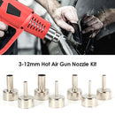 7pcs/Set 3-12mm Universal Hot Air Gun Nozzle Kit for 858D Welding Soldering Tool