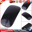 Optical Wireless Mouse 2.4G Receiver Ultra-thin for Computer PC black Newly