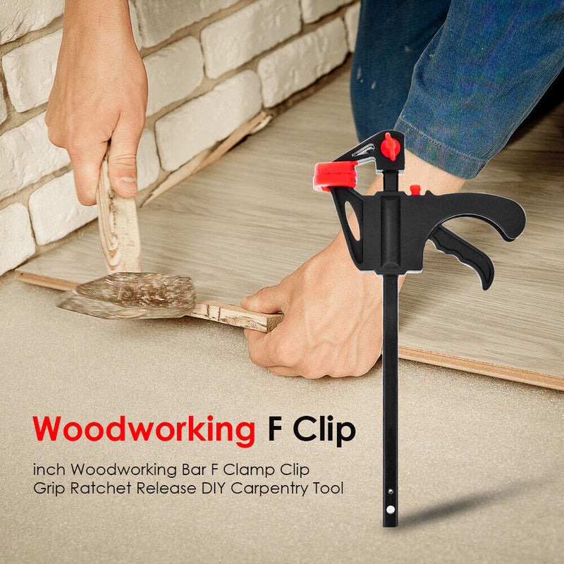 4 inch Woodworking Bar F Clamp Clip Grip Release DIY Carpentry Tool (1pc) Newly
