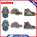 6pcs Cartoon DIY Diamond Painting Keychain Full Mosaic Cross Stitch Keyring Kits