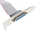 Motherboard DB25 1-Port Serial Parallel PCI Header Cable Slot Plate