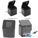 For GoPro Hero 8 7 6 5 TELESIN Drone Battery Charger Three Slots Storage Box