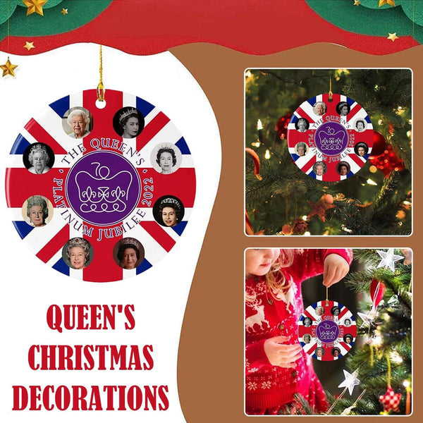 Jubiläums-Ornament, Platin-Jubiläumsartikel, Platin-Jubiläumskugel der Königin.