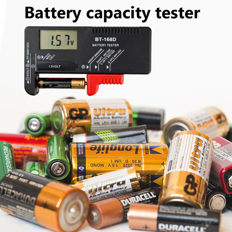 BT-168 Battery Capacity Tester Checkered Load Analyzer Display Check Detect