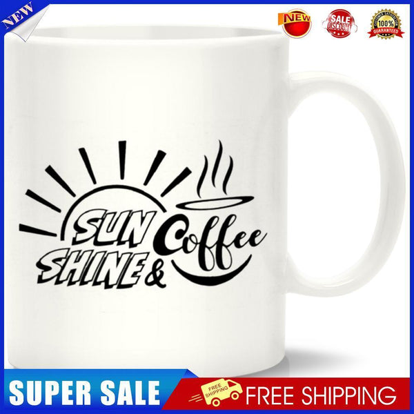 DIY Customized Ceramic Cup Sunshine Coffee Breakfast Milk Tea Drinkware Mug
