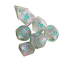 7pcs Multifaceted Dice Set Color-Changing D4 D6 D8 D10 D12 D20 TRPG (Blue) Newly