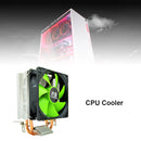SNOWMAN MX2 Desktop CPU Cooler Fan 2 Heat Pipes 3-Pin Power PWM Radiator Heatsin