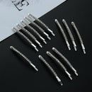 Jewelry Shiny Metal Barrette Hair Clips Crystal Hairgrip Rhinestones Hairpins