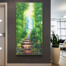Full Round Diamond Painting 5D Bamboo Forest Path DIY Decoration Handwork Gifts