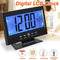3pcs Electronic LCD Temperature Humidity Clock (Black)