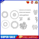 Flower Wreath Paper Cut Dies Metal Stencil Silicone Seal Stamp Mold (C)