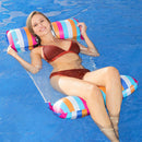 Inflatable Floating Water Hammock Pool Beach PVC Air Mattress Bed Lounger C