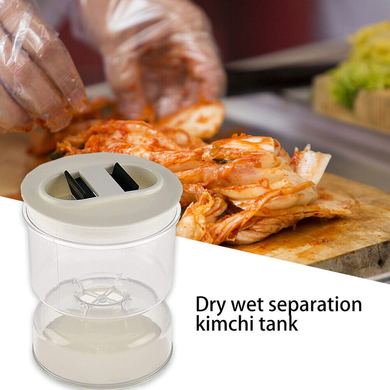 Korea Food Container Kimchi Jar Dry Wet Separation Sealed Pickled Cans Newly