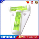 T-Type Spirit Level Plastic Measuring Vertical Horizontal Adjuster (White)