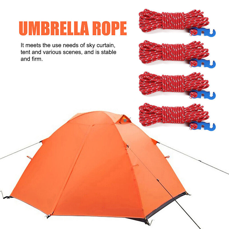 4pcs Quick Knot Tent Wind Rope Buckle Camping Hiking Tent Awning Rope Fastene