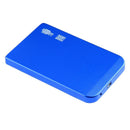 Ultra Thin 2.5in USB3.0 SATA SSD HDD Hard Drive Case Aluminum Box (Blue)