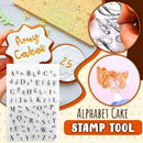 Letter Alphabet Cookie Cutter Embosser Stamp Sticky Tools Decorating G3F9 X5U1
