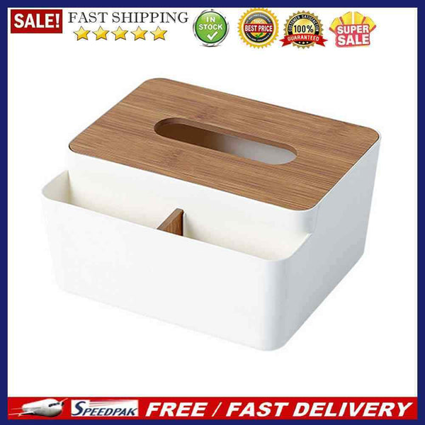 Wooden Lid Tissue Box Home Tissue Paper Container Towel Napkin Tissue Holder