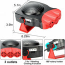 2 in 1 12v 200w Car Auto Heater Hot Warm Car Van Heater Vehicle Cooling Fan