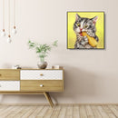 Cute Cat Animal Diamond Drawing Full Round Drill Rhinestone Mosaic (A2520) Newly