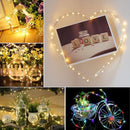 100 LED 12m Solar Copper Wire Lamp Decorative String Light (Warm White) Newly