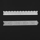 2pcs Lace Decorations Cutting Dies Stencils Scrapbook Embossing DIY Cards-2