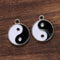 Earrings Making Yin Yang Pendant Tai Chi Charms Jewelry Accessories White Black