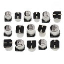 400pcs 6.3V-50V 1uF - 1000uF SMD Aluminum Electrolytic Capacitors Assortment Kit
