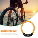 4 Digit Combination Bicycle Security Lock Anti Theft Cable Lock (Orange)