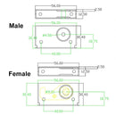 LED Display Waterproof Electric Bolt Mortise Door Lock SPCC Hook Limit Lock