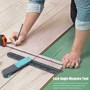 Plastic Edge Angle Ruler with Lock Pencils Wooden Marking Gauge Protractor Newly