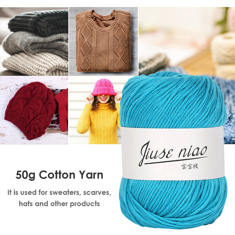 50g/roll 6-strand Cotton Yarn for Crochet Knitting DIY Thread Material (13)