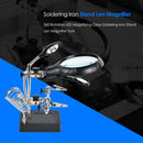 360 Degrees Rotation LED Magnifying Glass Soldering Iron Stand Len Magnifier
