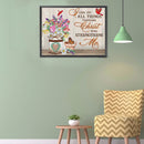 5D Diamond Painting Kit DIY Flower Letter Special Shape Partial Drill Mosaic
