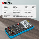 ANENG AN113B 6000 Counts Digital Multimeter True RMS LCD Voltmeter (Blue) Newly