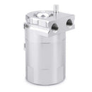 Baffled Auto Oil Catch Can Tank with Air Filter Hose Cleaner Fuel Trap Container
