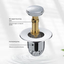 Prevent Clogging Sink Drain Bouncing Plug Washbasin Bathroom Water Stopper Newly