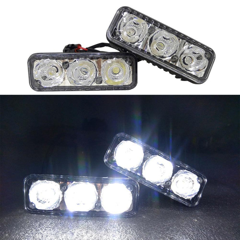 CNSUNNYLIGHT 1Pair Waterproof Car LED DRL Driving Daytime Running Lights