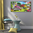 Garden Oil Paint By Numbers Kit Frameless Drawing Picture Wall Decor Art Craf