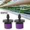 100pcs Adjustable Water Dropper Irrigation Hose Drip Head (Purple)