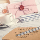 4pcs Straight Writing Ruler Guide Envelope Addressing Guide Stencils Writing