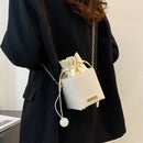 Retro PU Leather Totes Bags Women Solid Color Shoulder Female Purse Handbags