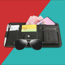 Sunglasses Case Sun Visor Storage Bag Sunshade Organizer Document Ticket Holder