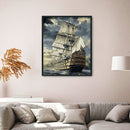 30x40cm Sailboat DIY Paint By Numbers Oil Painting Kit Canvas