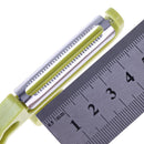 2 in 1 Potato Peeler Vegetable Cutter Fruit Melon Planer Gadget(Green)