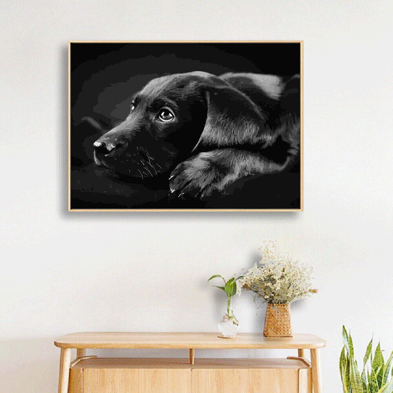 Animals on Earth Paint By Numbers DIY Set Canvas Oil Painting Drawing No Fram